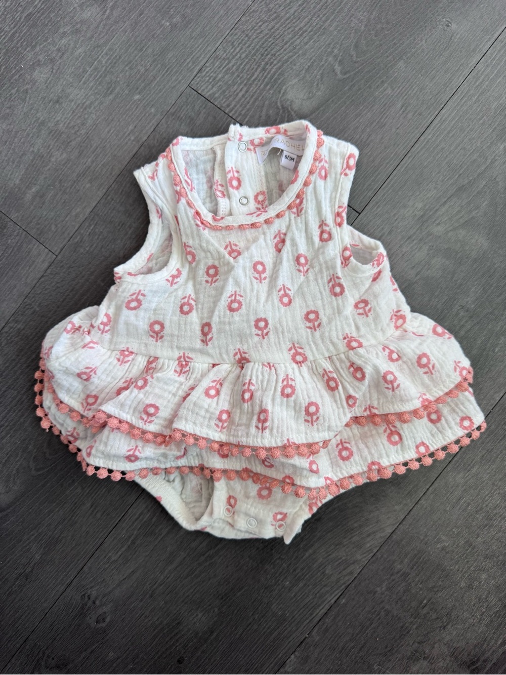 Rachel Zoe Floral Romper 0-3 Months